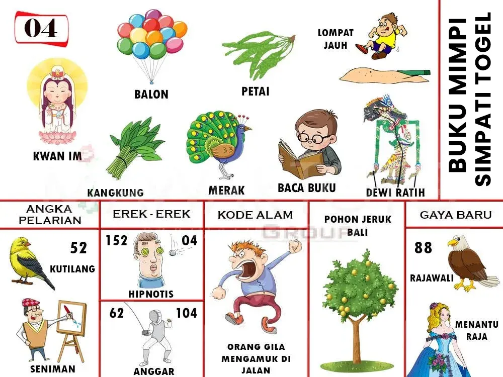 KWAN IM, BALON, PETAI, LOMPAT JAUH, MERAK, KANGKUNG, DEWI RATIH, BACA BUKU, KUTILANG, POHON JERUK BALI, RAJAWALI, SENIMAN, HIPNOTIS, ANGGAR, ORANG GILA MENGAMUK DI JALAN, MENANTU RAJA