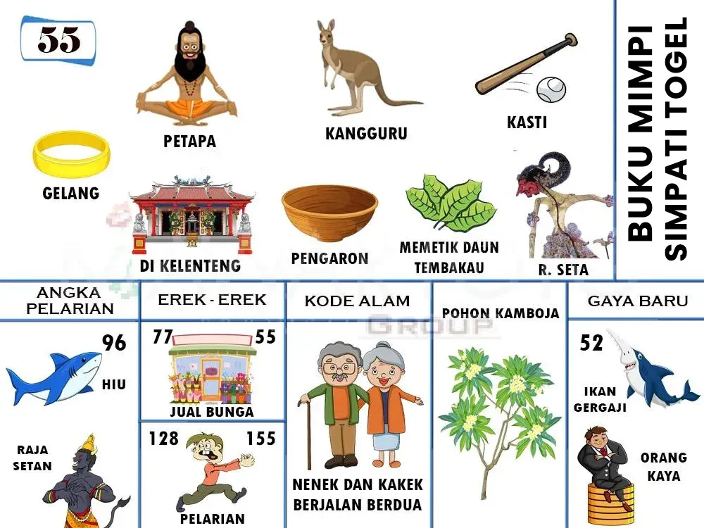 GELANG, PETAPA, KANGURU, KASTI , DI KELENTENG, PENGARON, MEMETIK DAUN TEMBAKAU, KASTI, R.SETA, HIU, RAJA SETAN, JUAL BUNGA, PELARIAN, NENEK DAN KAKEK BERJALAN BERDUA, POHON KAMBOJA, IKAN GERGAJI, ORANG KAYA